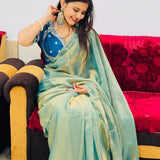 Silk Saree with Designer Blouse