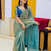 Silk Saree with Designer Blouse