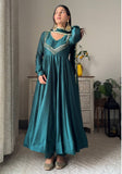 Graceful Teal Anarkali Suit set