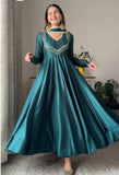 Graceful Teal Anarkali Suit set
