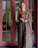 Coffee Colored Anarkali Suit set