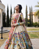 Kalamkari Lehenga with Vibrant Mythological Artwork