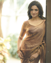 Golden And Shining Party Wear Saree with Blouse