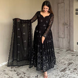 Black Anarkali salwar Suit set