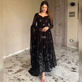Black Anarkali salwar Suit set