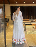 White color Embroidery Suit set