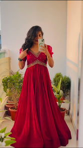 Diamond Glimmer Georgette Gown