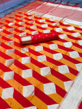 Red Cotton Silk Saree with Zari Woven Pattern