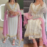 New Designer Party Wear Long Pakistani Suit