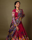 Kalamkari Lehenga choli Rich Multicoloured