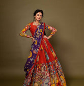 Designer Kalamkari Lehenga for Women
