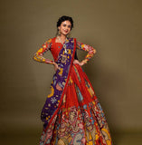 Designer Kalamkari Lehenga for Women