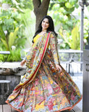 Elegant Kalamkari Printed Lehenga Choli for Weddings