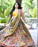 Elegant Kalamkari Printed Lehenga Choli for Weddings