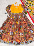 Elegant Kalamkari Printed Lehenga Choli for Weddings