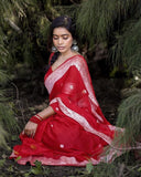 Red Rich Color Special Design Pure Soft Cotton Saree