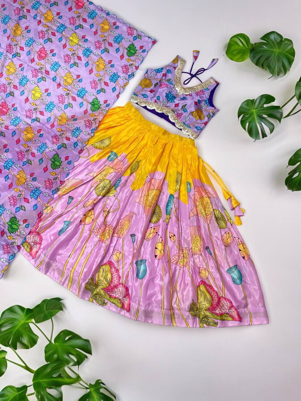 Trending Soft Chinon Lehenga Choli Set