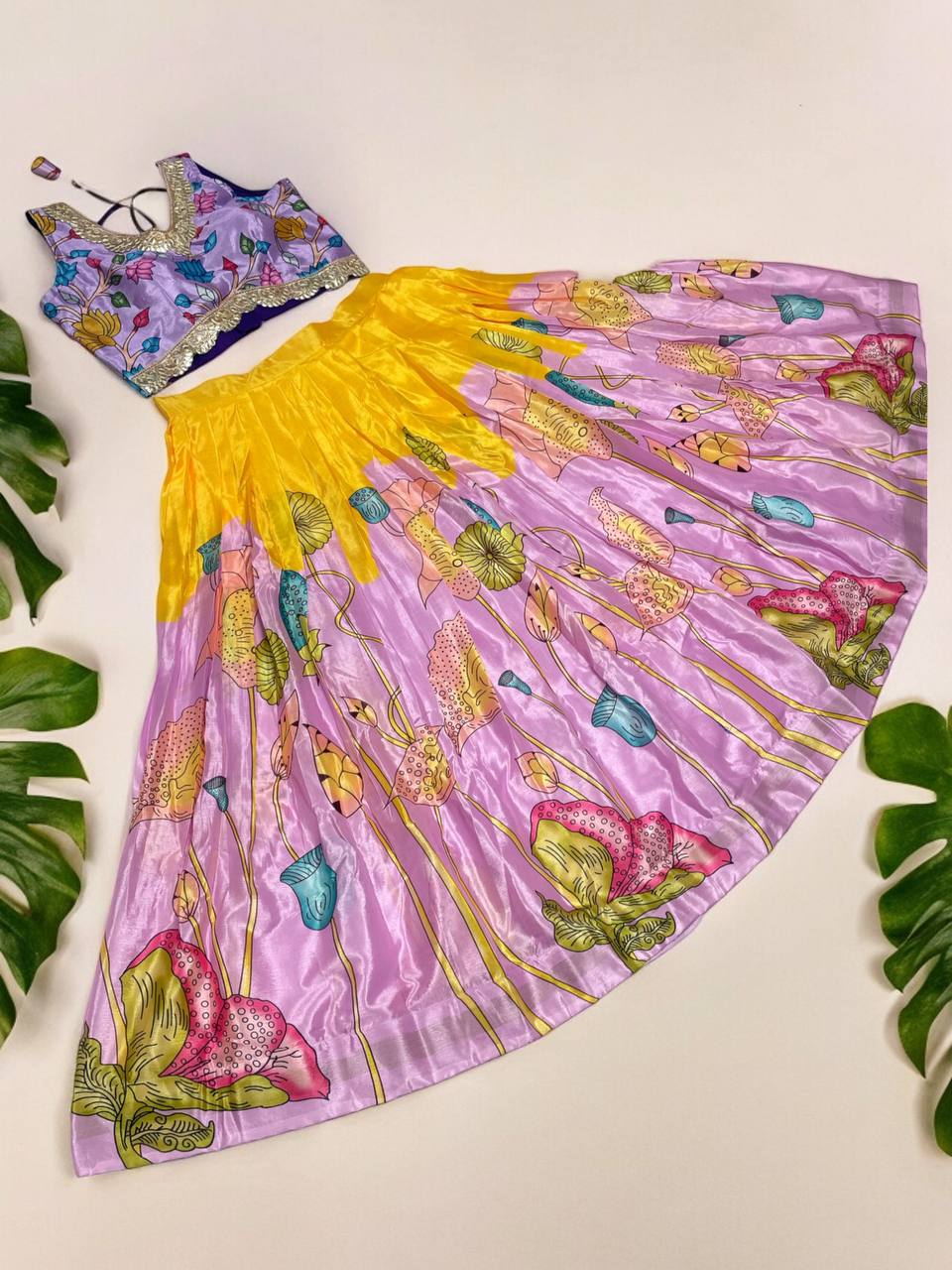 Trending Soft Chinon Lehenga Choli Set