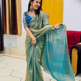 Silk Saree with Designer Blouse