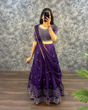 Designer Sequins Embroidered Lehenga Set