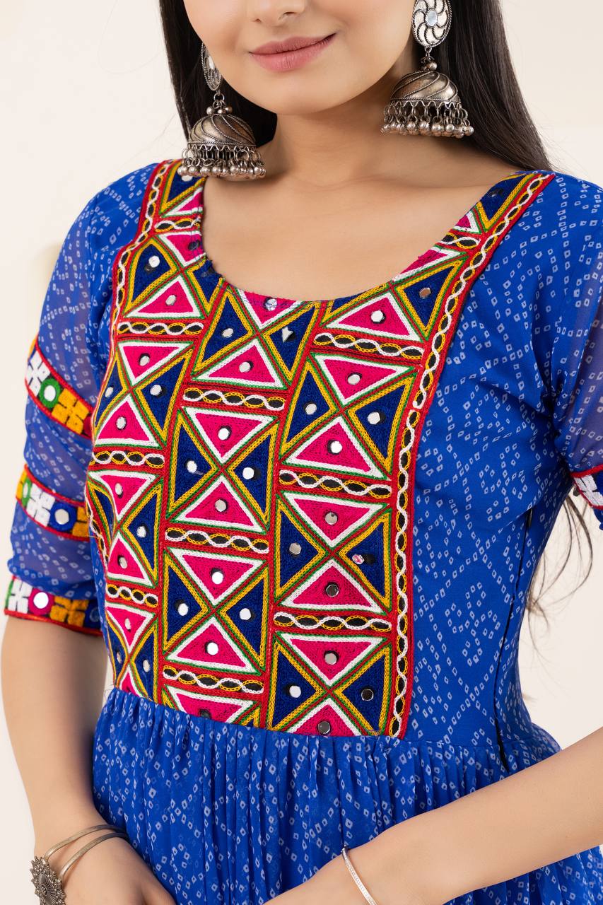 Festival Special Gamthi Work Gown