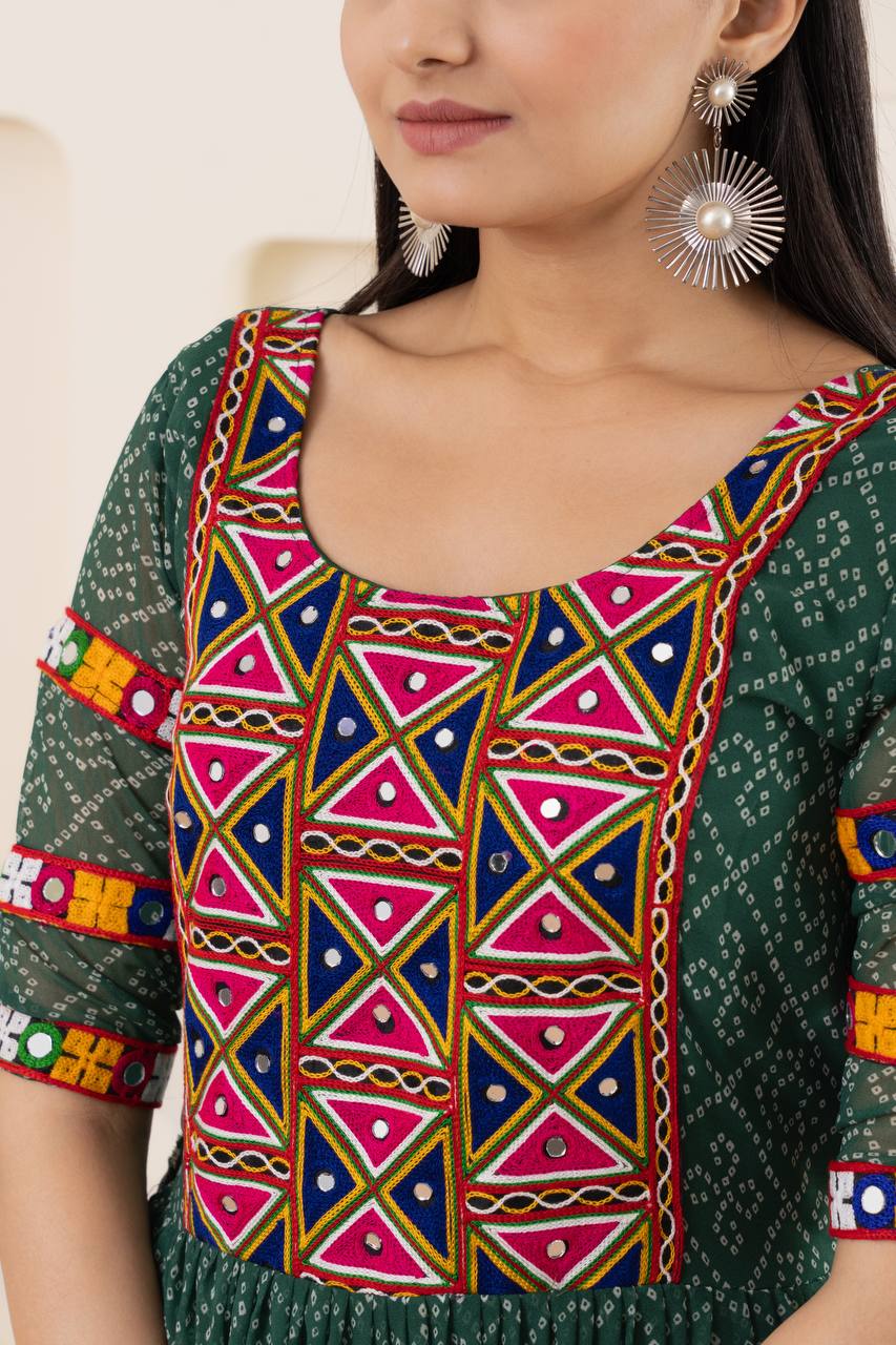 Festival Special Gamthi Work Gown