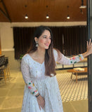White color Embroidery Suit set