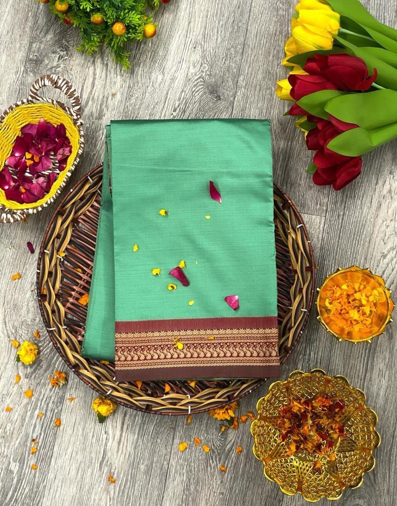 Fancy Kanjivaram Cotton Silk Saree for Women