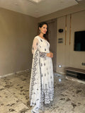 Off White Anarkali Suit set and Dupatta
