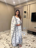 Off White Anarkali Suit set and Dupatta